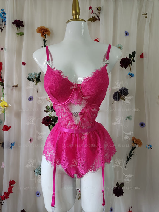 Set Diamante Fucsia