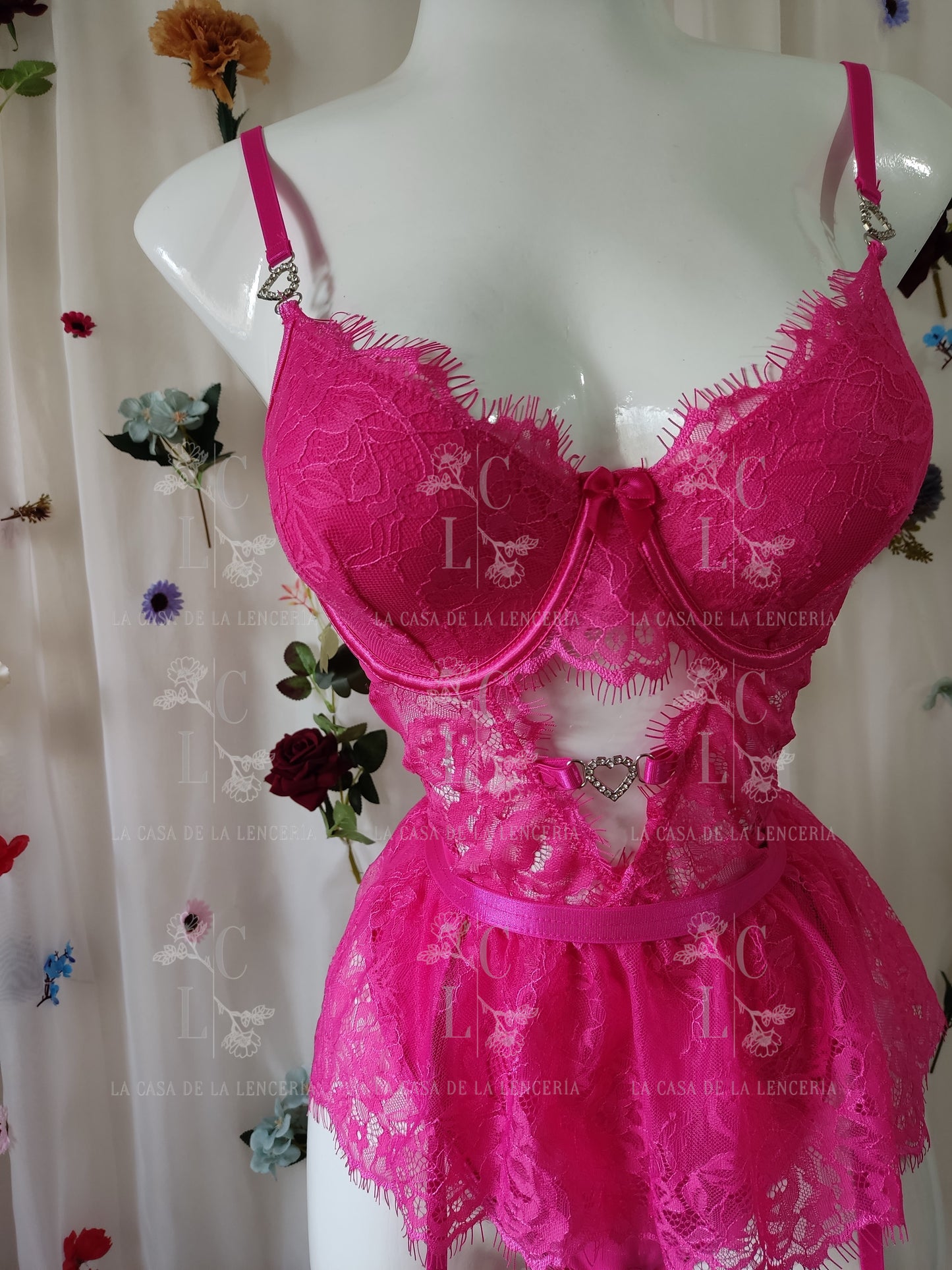 Set Diamante Fucsia